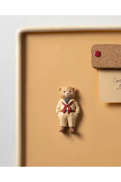 مگنت Madame Coco مدل Cookie Bear رزین - سفید