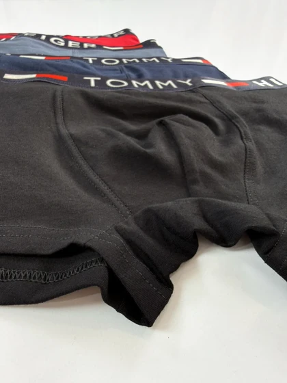 شورت پادار مردانه نخ پنبه جعبه ای تامی Tommy