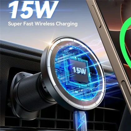 هولدر شارژر وایرلس خودرو جویروم مدل JR-ZS502 دریچه کولر و داشبورد