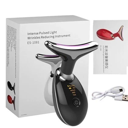 ماساژور و لیفتینگ شارژی صورت و گردن مدل ES-1081 جوانسازی و رفع غبغب