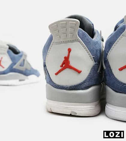 کتانی ساق‌دار مردانه آبی Nike air jordan 4