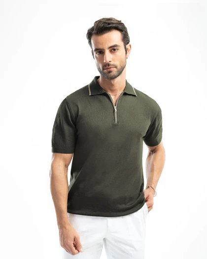 ام کی کالکشن پولو شرت mk-23715-green