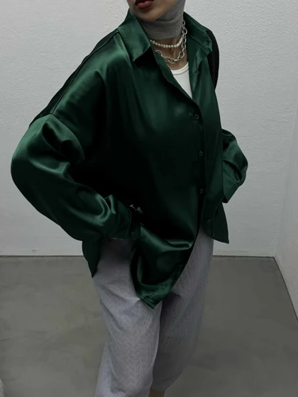 شومیز ساتن ساده