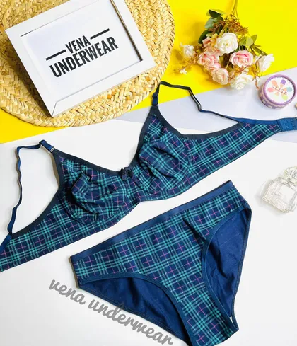 ست نخی فنردار طرح Burberry برند (B&D)