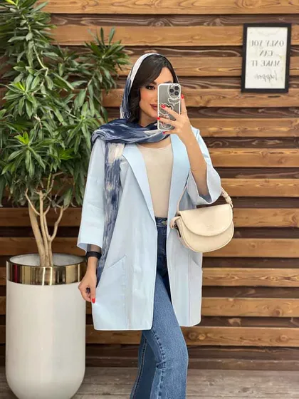 مانتو یقه برگردون دو جیب