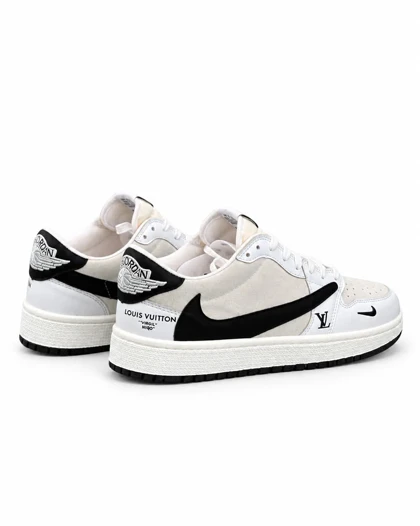 کفش کتانی مردانه مدل نایکی ترویس سفید مشکی Nike travis