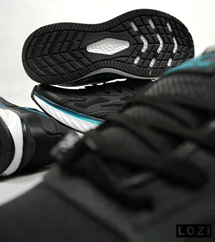 کفش کتانی مردانه مشکی آبی Nike air max pluse