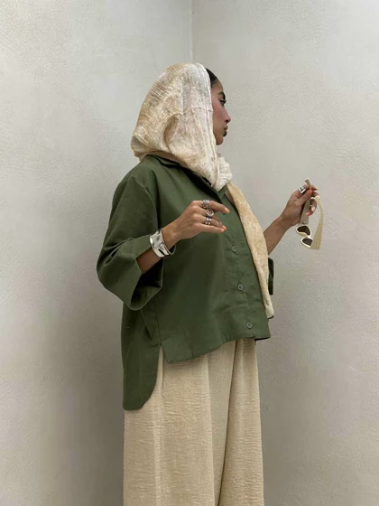 شومیز کنفی 4 دکمه