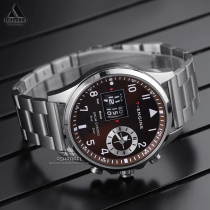 ساعت تی انجین درام کورنو T-Engine Drum Chrono 3940-SR