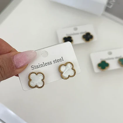 گوشواره میخی ون کلیف کیفیت A کد 645