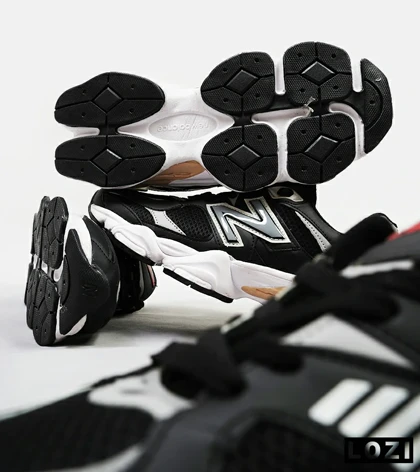کفش کتانی مردانه و زنانه مشکی طوسی NEW BALANCE 9060