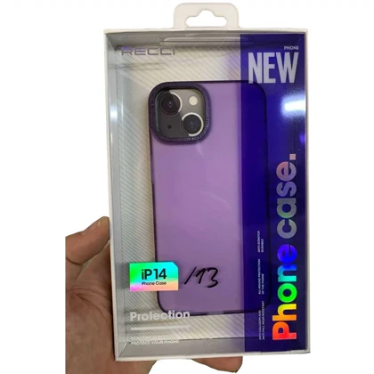 قاب آیفون 13 و آیفون 14 رسی RPC-A123 نیمه ژله‌ای شفاف