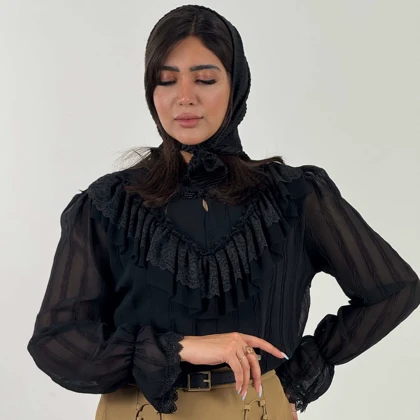 شومیز پروانه مرواریدی