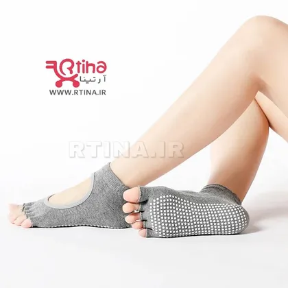 جوراب ورزشی بدون انگشت ژله ای مدل RTS52