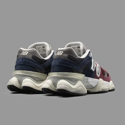 نیوبالانس 9060 مشکی زرشکی آبی New Balance 9060 Burgundy Blue