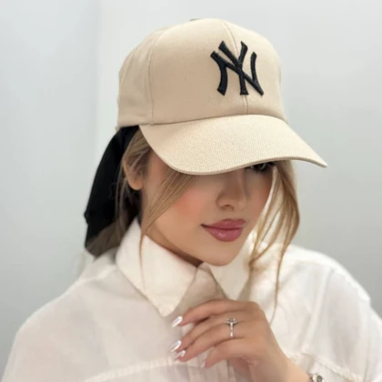 کلاه بیسبالی کتان گلدوزی NY