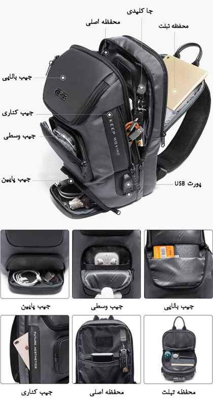 کیف کراس بادی اورجینال بنج BANGE مدل 7086