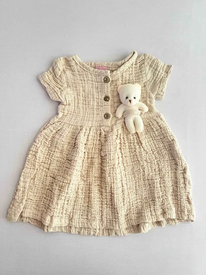 سارافون بچگانه پفکی عروسک دار ترک 7090