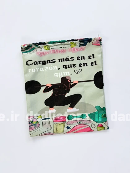 شوزبگ ورزشی طرح دختر وزنه بردار