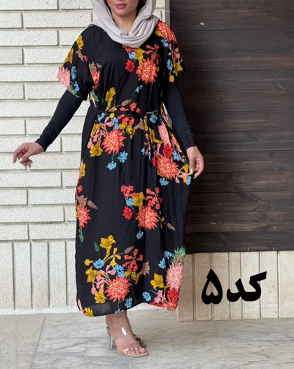 پیراهن مادر بزرگی آستین کوتاه 7064