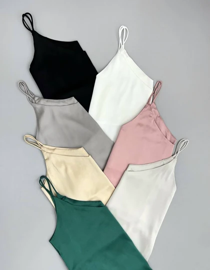 تاپ ساتن 7 رنگ کد 3582