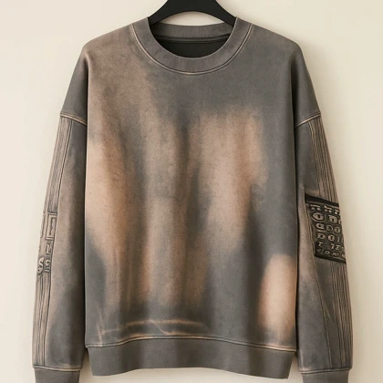 دورس یقه گرد کاستوم شده طوسی گرماژ بالا داخل حوله ای کیفیت پرمیوم vip کد A6