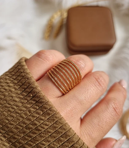 انگشتر ژوپینگ 9 لاین تراش A5