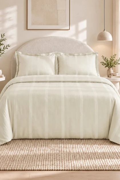 سرویس روتختی دو نفره Karaca Home مدل Alvin پنبه - سفید