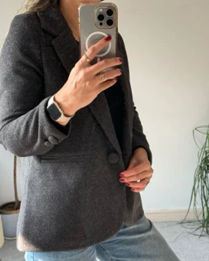پالتو کتی فوتر تک دگمه ترک