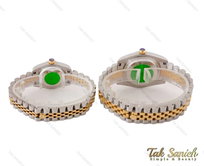 ساعت رولکس ست سیلور طلایی صفحه سبز Rolex-3727-S