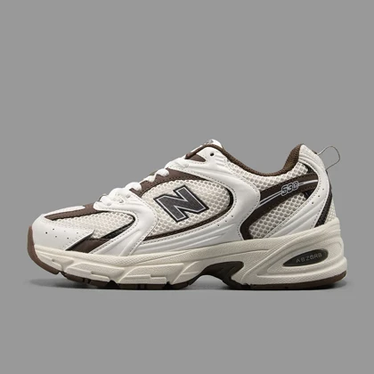 نیوبالانس 530 سفید قهوه ای New Balance 530 White Brown