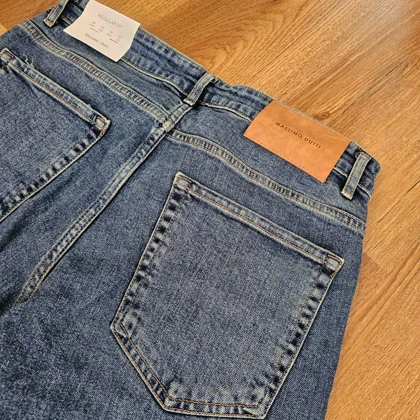 شلوارجین رگولار آبی طرح ماسیمو