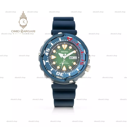 ساعت مچی سیکو غواصی رابر صفحه سبز Seiko