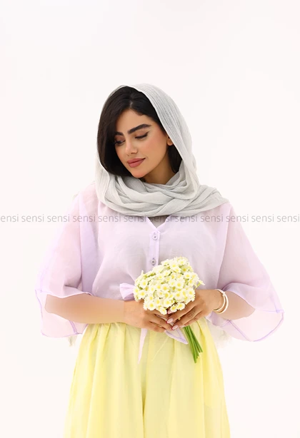 شومیز شیشه ای جلوگره‌ای کد1006508