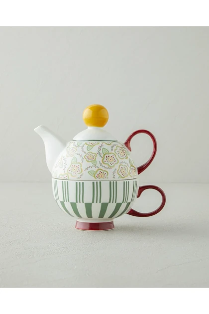 ست قوری English Home مدل Nostalgic Serenity New Bone China
