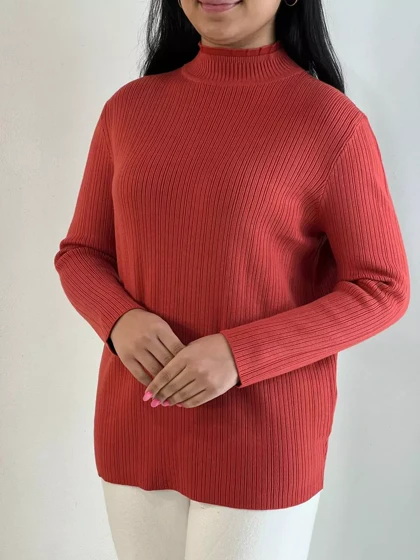 پلیور بافت یقه ایستاده نوین کد 5514