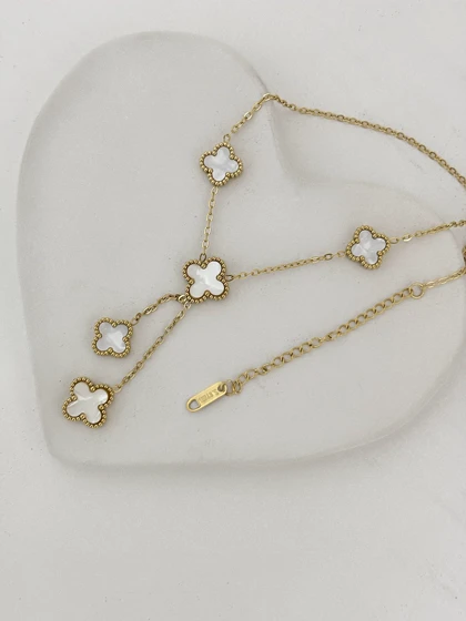 گردنبند ونکلیف سفید جدید زنانه 914