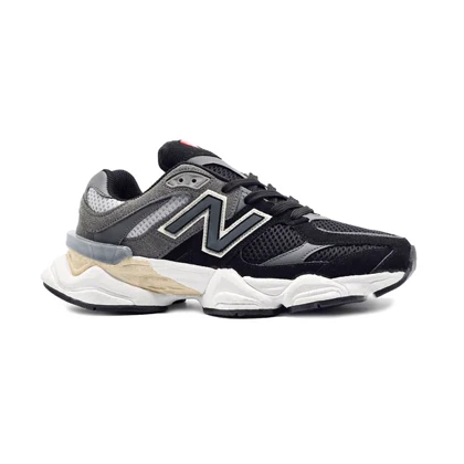 کفش و کتانی مردانه مدل نیوبالانس 9060 NEW BALANCE رنگ مشکی طوسی