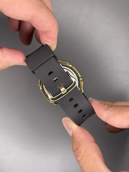 ساعت مچی کاسیو جی-شاک بند مشکی قاب طلایی Casio G-Shock 2100G - 1A9ER