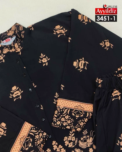 ست مانتو شلوار زنانه سایز بزرگ کد 3451