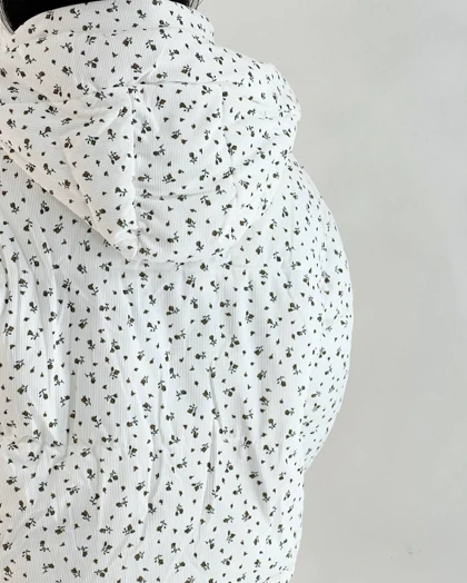 کاپشن پافری گل ریز کد 5246