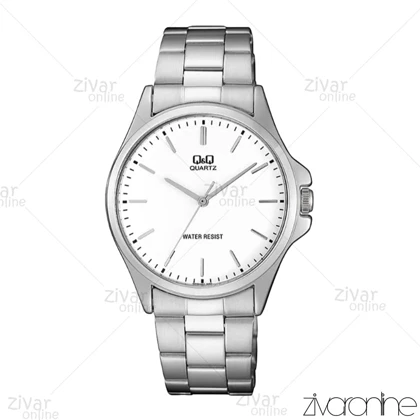 ساعت کیو اند کیو (Q&amp;Q) مردانه صفحه سفید ایندکس خطی 104625