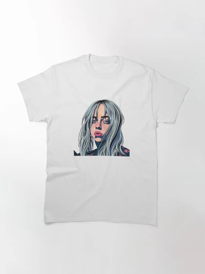 تیشرت بیلی ایلیش | Billie Eilish fan art کد 230047