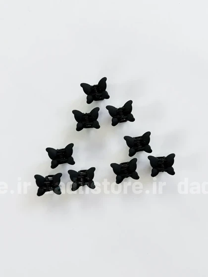 کلیپس مو شمعی کوچک پروانه ای بسته 3 عددی
