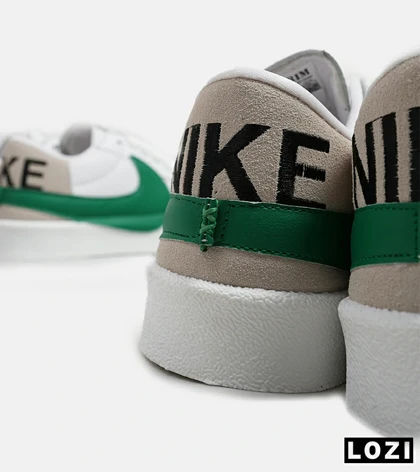 کفش نایک مردانه و زنانه سفید سبز Nike Blazer Low 77 Jumbo مدل 5607