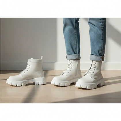 نیم بوت زنانه سفید مدل Roxana