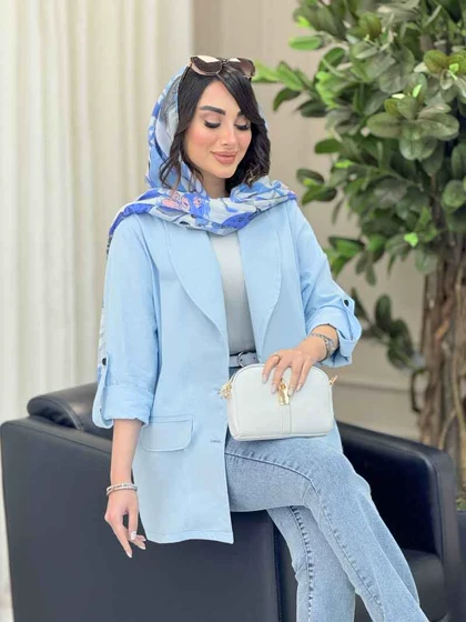 مانتو آستین پاگن جیب نما سادنا