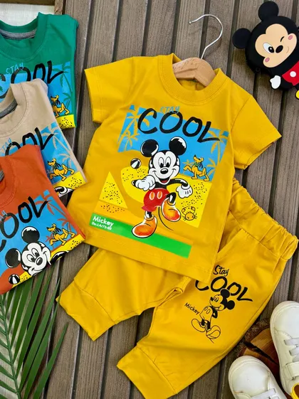 تیشرت شلوارک میکی cool