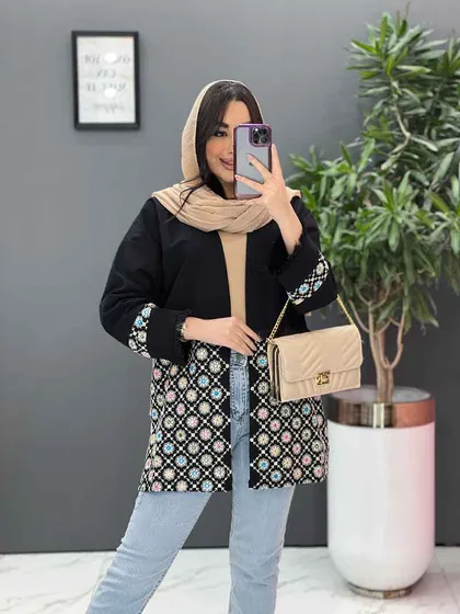 مانتو سنتی ریش دار