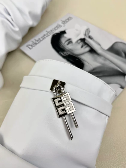 نیم بوت پاشنه‌دار زنانه ژیوانشی چروک GIVENCHY کد 1333 دختر طهرونی